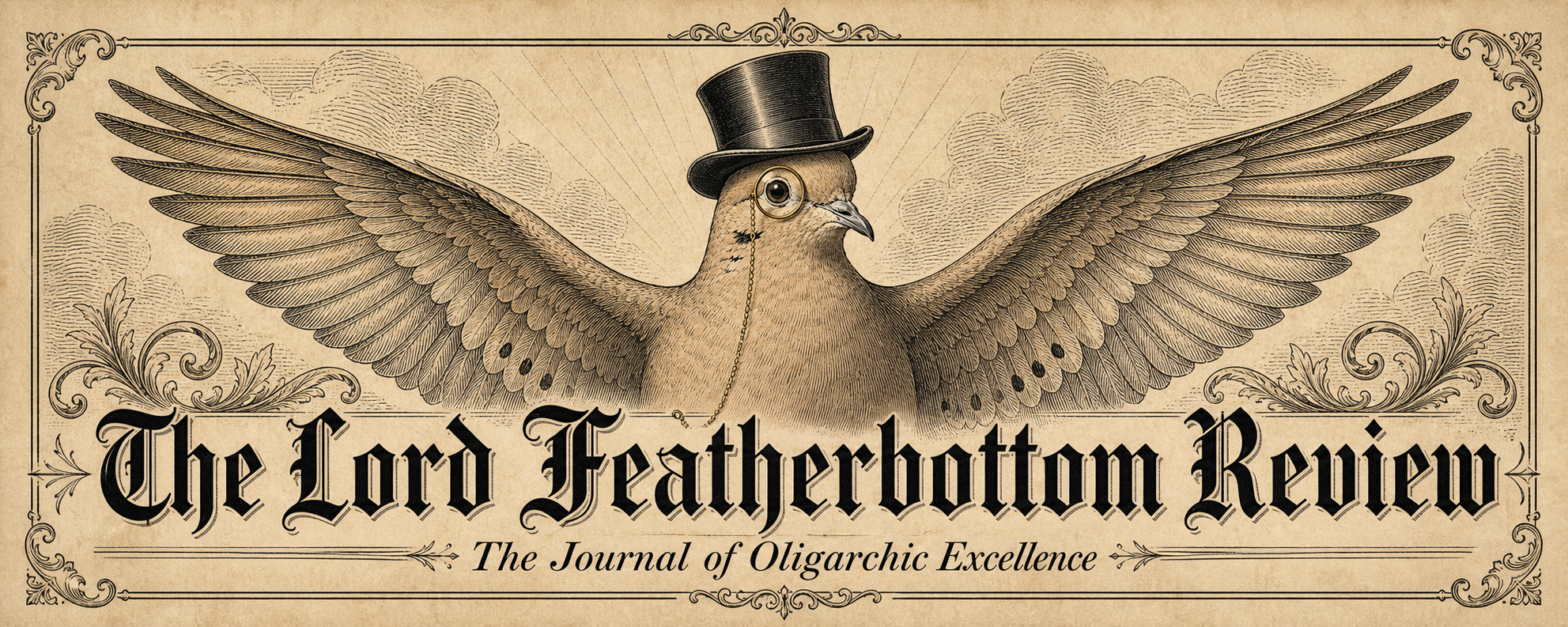 The Lord Featherbottom Review - The Journal of Oligarchic Excellence